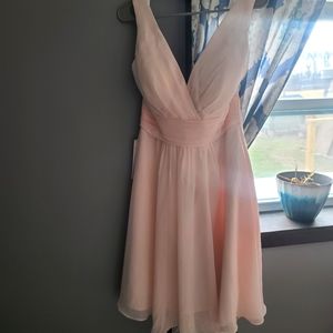 Women's light pink short dress